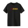 2025 Munio Roma Same T-shirt Asroma Cotton Men's and Women's T-shirts Loose Letters Summer Football High Quality Tee