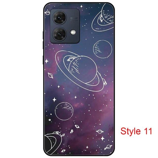 Чехол для Motorola Moto G84 MotoG84, черная задняя крышка, чехол 6,5 дюйма, противоударный мягкий бампер, противоскользящий прочный ТПУ, полная защита