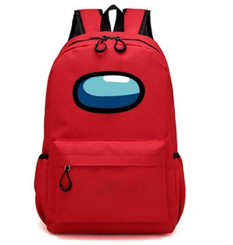 Рюкзак через плечо с цепочкой по игре Among Us для детей и подростков, мальчиков и девочек, школьный и дорожный рюкзак