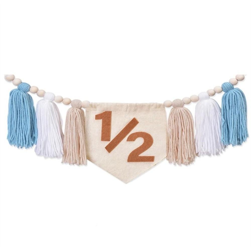 6 Month Party Decorations Boho-style High Chair Banner Cute Birthday Banner Photo Shoot