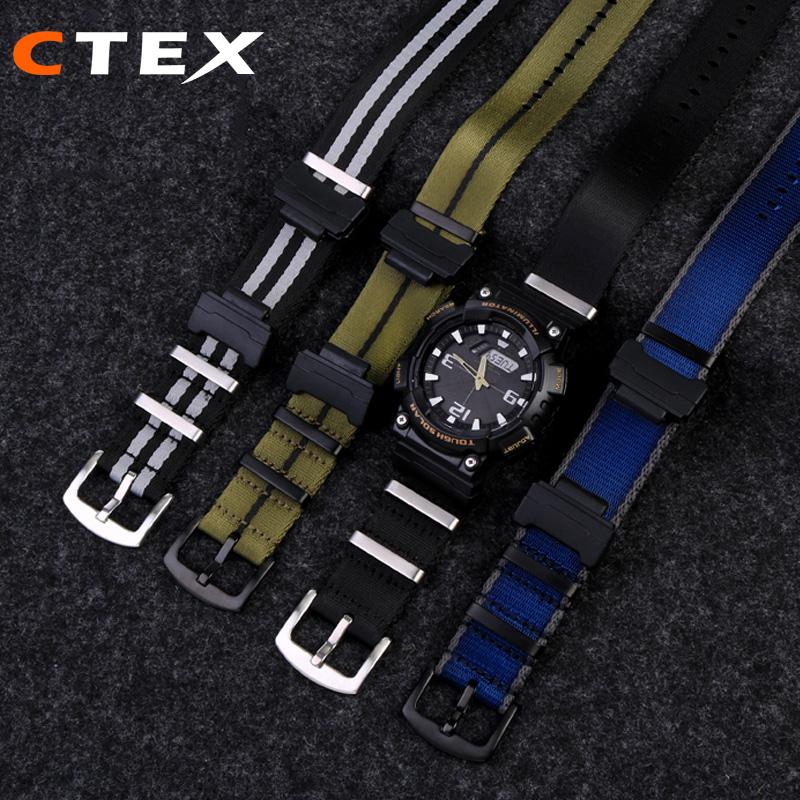 Адаптер 16 мм + Нейлоновый ремешок для Casio Gshock GA120 GA100 5600 GWM5610 DW6600 Аксессуары для ремешка часов