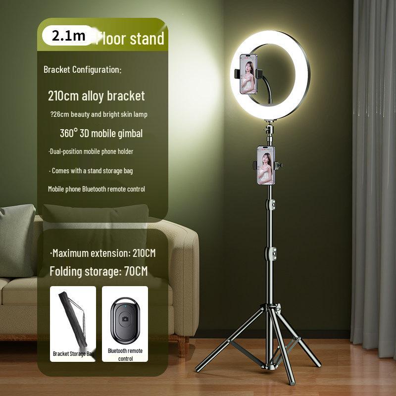 Complete Mobile Streaming Stand with Fill Light for Beauty and Douyin Selfies