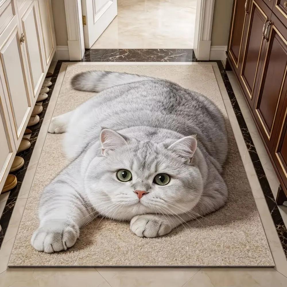Коврик для ванной 60x90 см 3D-эффект фуксия
