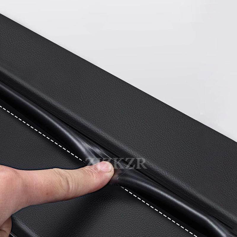 For Volkswagen T-Roc 2018-2025 Car Threshold Strip Protector Sticker Door Trunk Scratch Resistant Trampling Pad Decor Accessorie