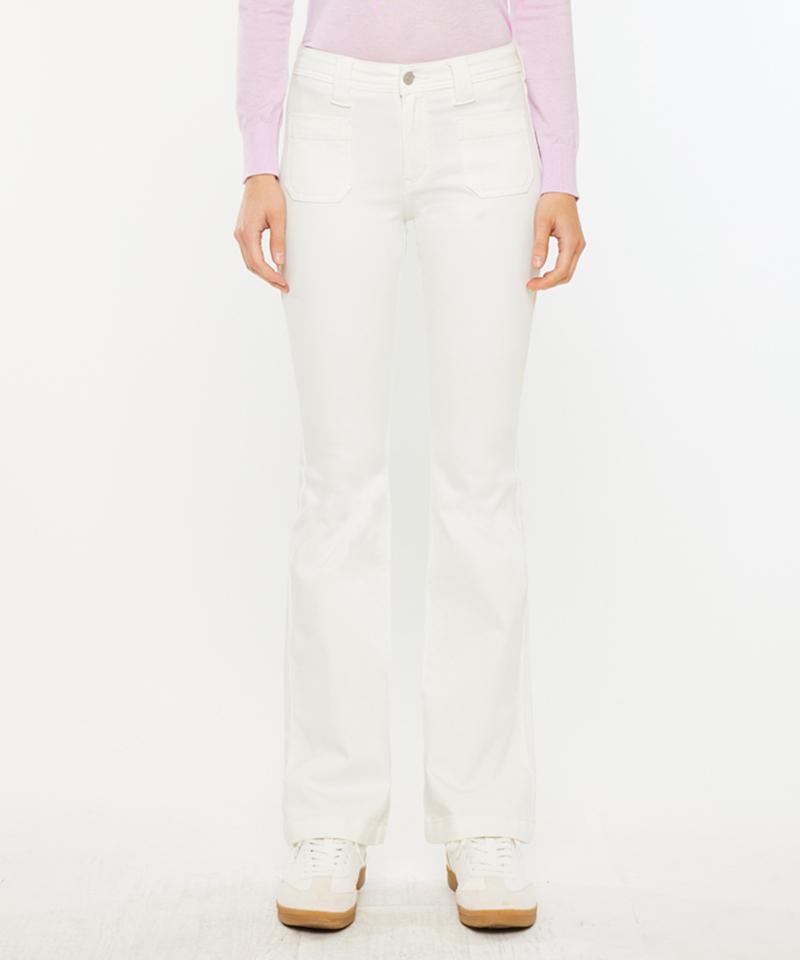 KANCAN Midwaist Cream Bootcut Yamile