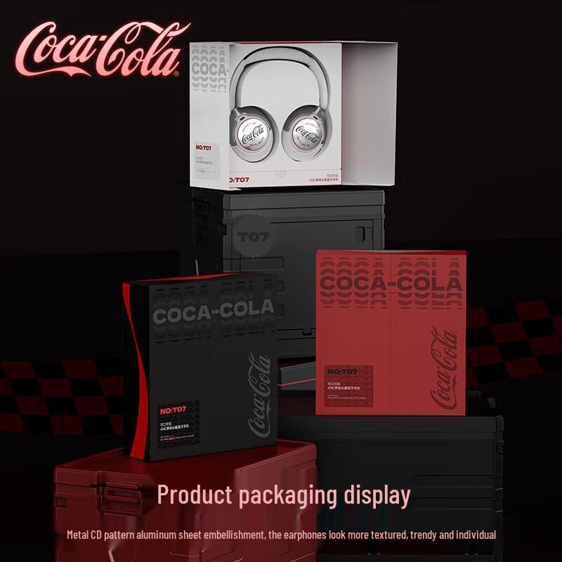 Coca-Cola T07 ANC Noise-Cancelling Bluetooth Headphones