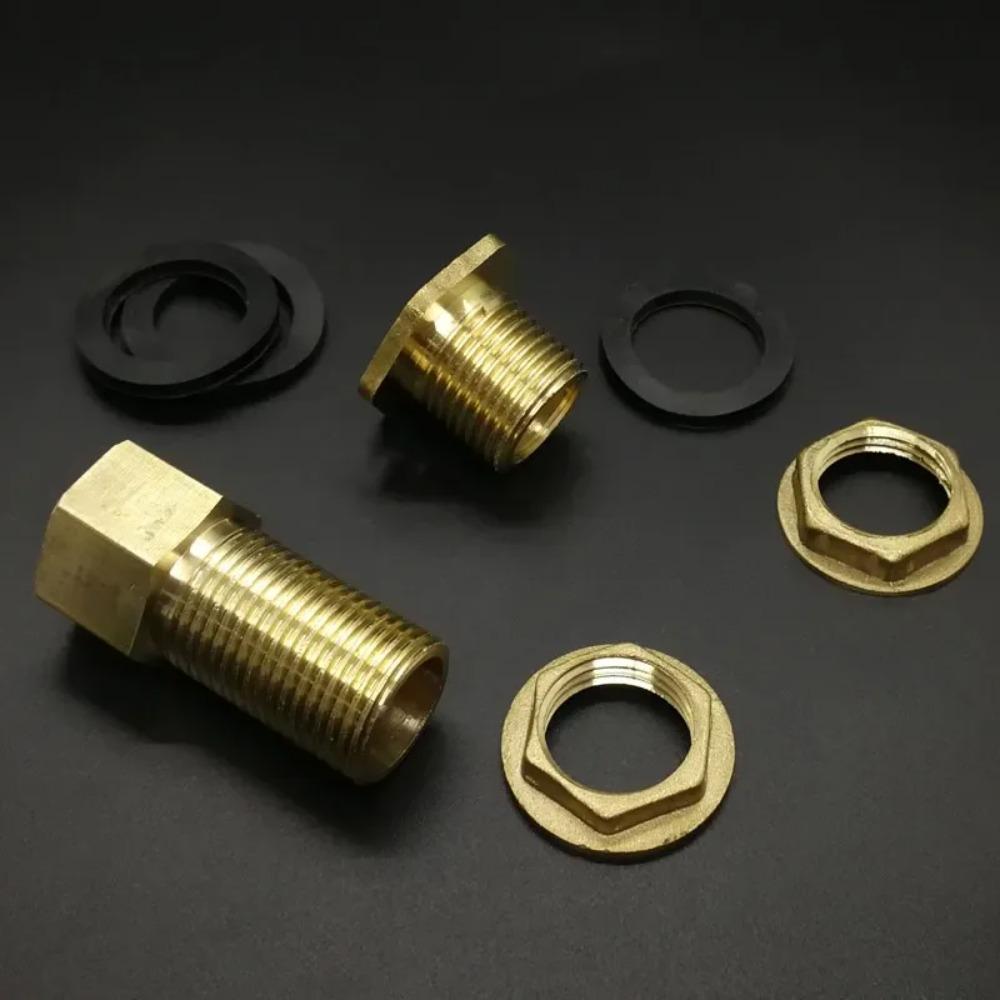 Различные 1/2" 3/4" 1" BSP Резьбовые Латунные Фитинги-Переходники для Подключения к Резервуару для Воды, Фитинги для Отверстий в Резервуаре, Соединители, Адаптеры для Дома и Сада, Сливные Фитинги