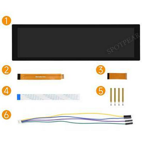 Raspberry Pi 8.8" MIPI DSI Touchscreen LCD Display, 480x1920.