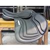 Leather Jumping/Close Contact, Double Flap Changeable Gullets Saddle, Size 17", 17.5",18"