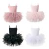 Girls' Sling Ballet Dress Fluffy Skirt Kids Dance Costume
