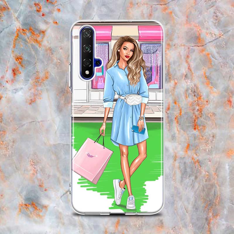 Модный детский силиконовый чехол для девочек и мальчиков для Honor 20 20S 20E 8 8A Prime 8X MAX 8C 8S 7A 7C 7S Pro