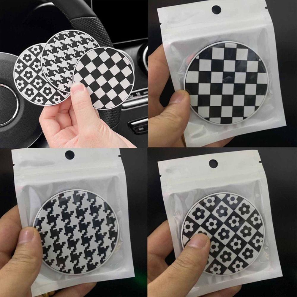 Houndstooth Auto Cup Holder Heat Resistance Water Cup Cushion Car Mug Coaster Decor Accessories