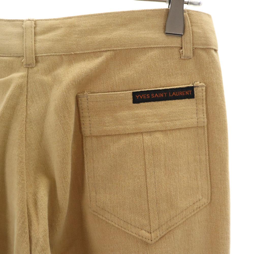 Yves Saint Laurent Винтажные хлопковые брюки YKK с одним крючком 80-х годов, сделано в Англии, мужские, б/у