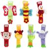 Wrist Rattle Baby Multi Shape Soft Plush Toys Animals Watch Band Wrist Bell Kids Bee Monkey Make Noise Rattles For Newborns