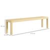 Bench, seating for 3 people, up to 330 kg, pine wood, 175x33x45 cm