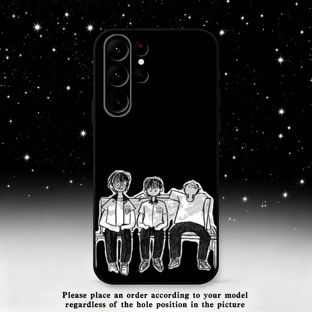 Kimi ni Todoke Sawako Phone Case For Samsung S25,S24 Ultra,S20,S30 plus,S22 plus,S23,S30 Ultra 5G Silicone Black Shell