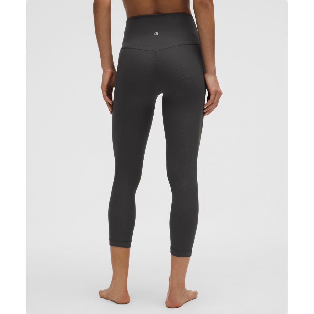 Lululemon Align High Rise Ribbed Crop 23 Графитовый серый