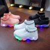 Мужская и детская спортивная обувь-слипоны Flyknit со светодиодной подсветкой