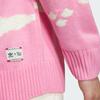adidas Originals Feifei Ruan Collaboration Fw23 Свитер с графическим рисунком на груди и логотипом, топы унисекс, розовый JE9188