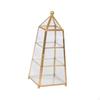 Glass Metal Jewelry Box Decorative Container Clear Luxury Display Case Makeup Storage