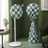 Floor Fan Dust Cover Washable & Reusable Long/Short Style Electric Fan Dust Protective Cover Moisture-Proof Dustproof Soft PEVA Printed Dust