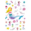 Mini Puffy and 3D Stickers Mermaid and Seashells 33 Pieces