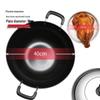 COOKER KING 40cm Cast Iron Double-Handle Wok