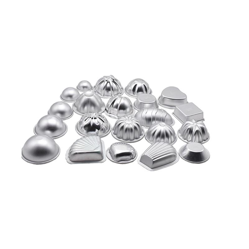 2Pcs Round Aluminium Alloy Bath Bomb Molds DIY Salt Ball Homemade Crafting Gifts Mold