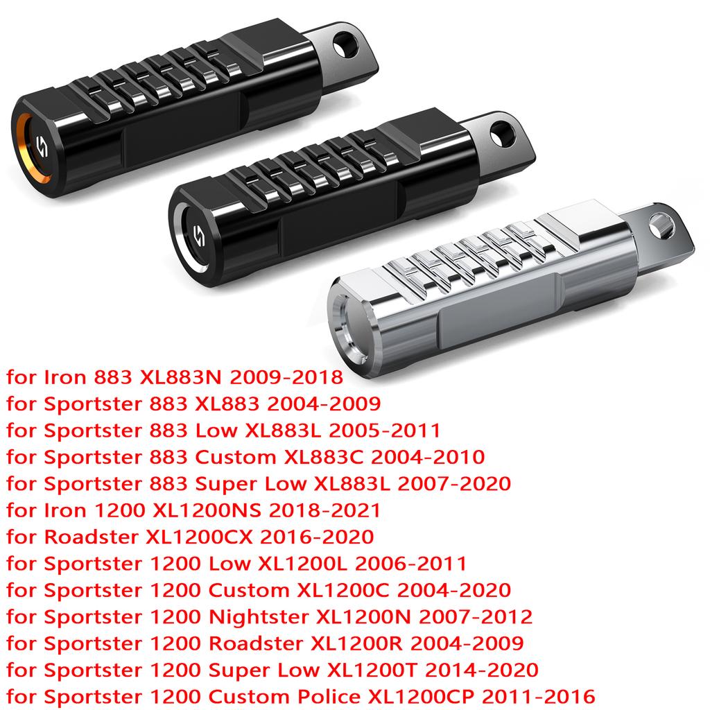Мотоциклетные подножки для Harley Iron 883 XL883N Iron 1200 Sportster 883 1200 Low Custom Super Low Nightster Roadster Footpegs