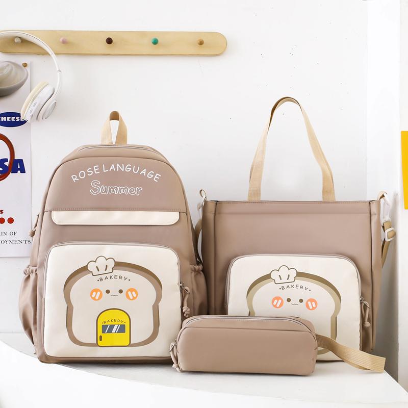 Комплект из трех рюкзаков для школьников, рюкзак для мальчиков и девочек, большой вместимости, детский рюкзак с героями мультфильмов