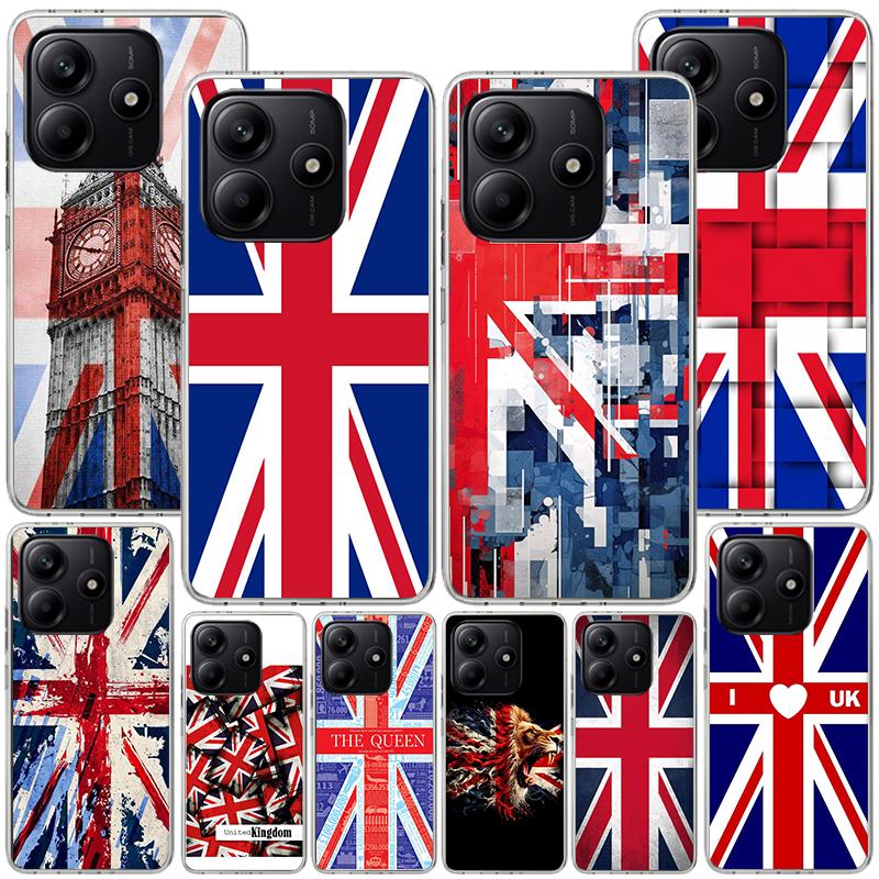 Union Jack England UK Flag Phone Case For Xiaomi Redmi Note 15 14 13 12S 12 11 Pro Plus 14S 11S 11E 10 10S 11T 5G Personalized C