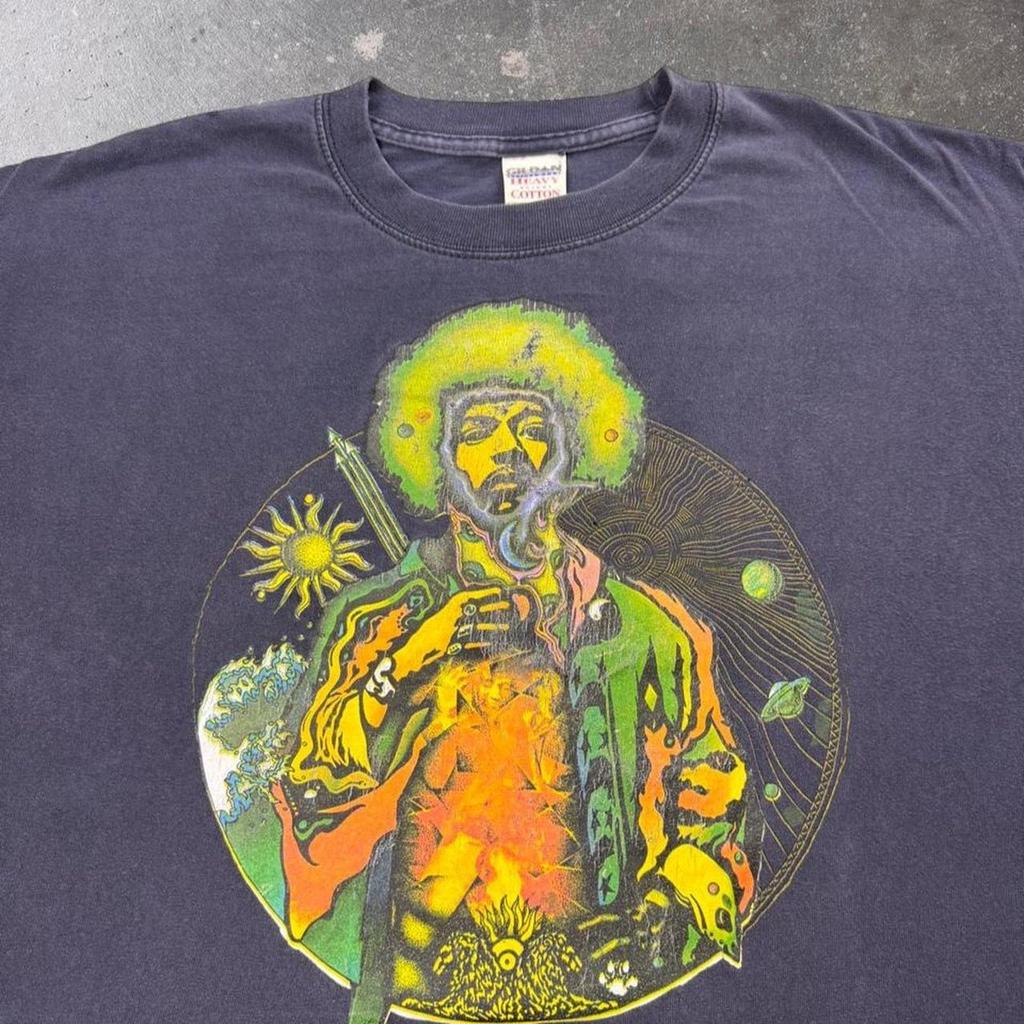 1996 Jimi Hendrix Cosmic Galaxy Graphic T Shirt | XL