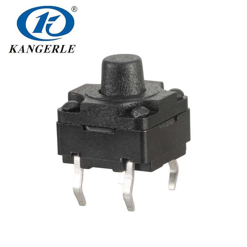 8x8 Waterproof Tactile Switch with Boot, Two-Pin Design