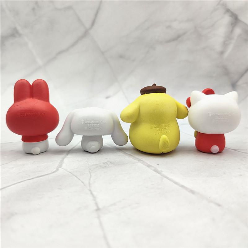 Очаровательная фигурка My Melody из ПВХ, аниме, коллекционная, милый декор для приборной панели автомобиля