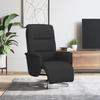 VidaXL Recliner with Footrest Black Fabric 356563