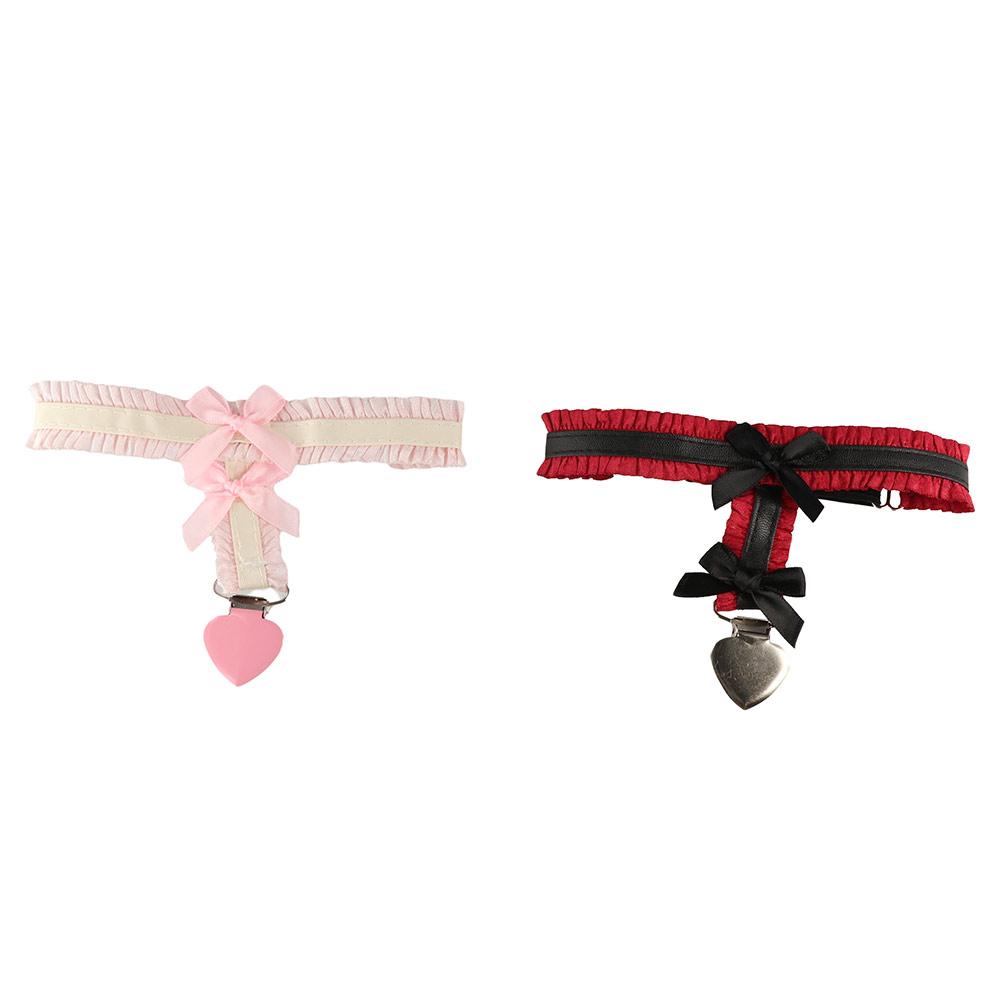 Цинковый Сплав Lolita Кольца на Ноги Эластичная Лента Кружево Эластичная Цепочка на Бедро Модные Петли на Ноги с Бантом Лето