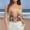 Crop Tops For Women Sexy Cami Tank Summer Tube Sleeveless Printed Camisole Shirt Vest