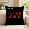Band TThe PPolice Cushion Cover Soft Short Plush SkinFriendly Cushion Case for MultiScene Use
