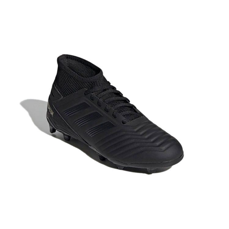 adidas Футбольные бутсы Predator 19.3, износостойкие, средней высоты, цвет: Обсидианово-черный, Детские G25794