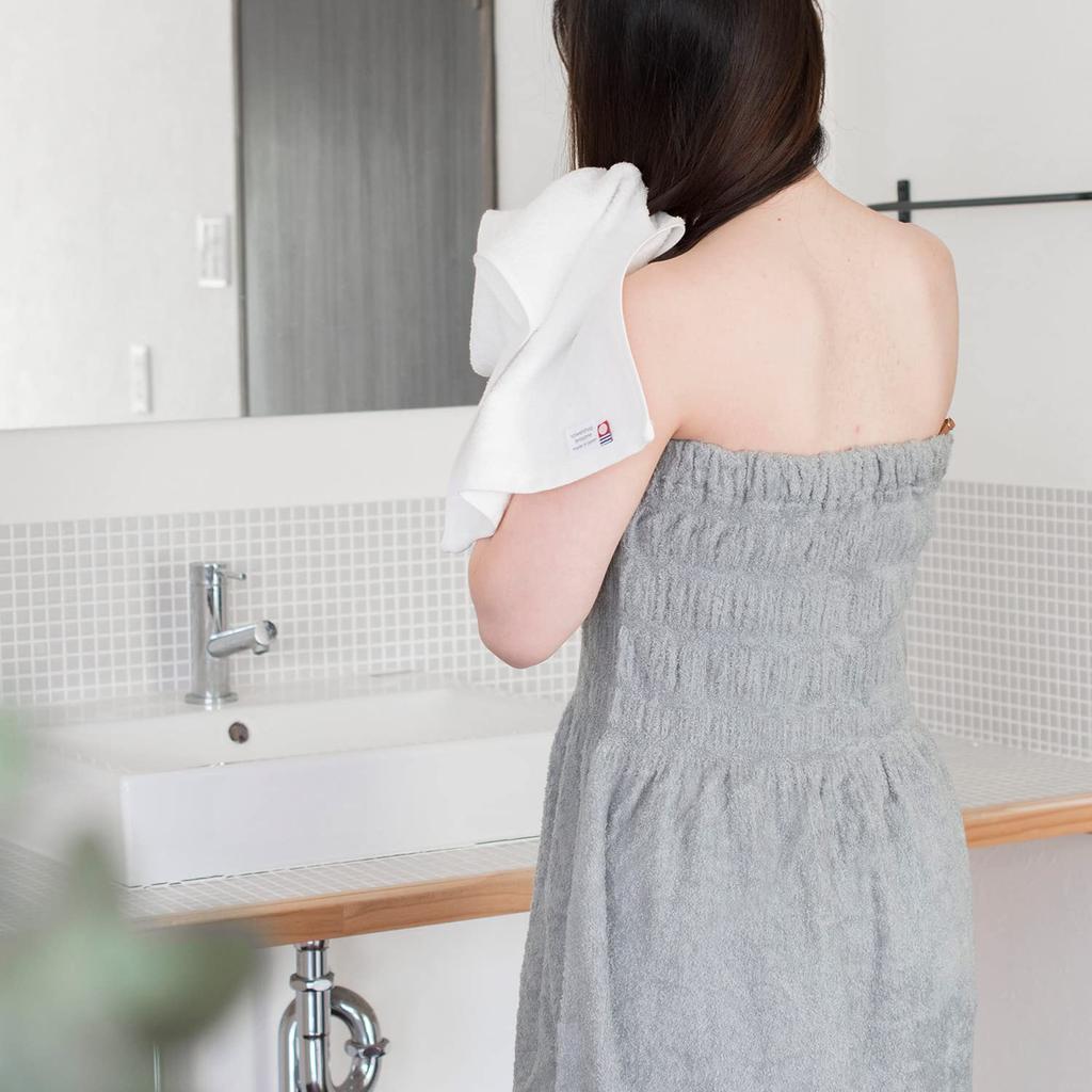 Полотенце-обертка Bloom Imabari Jupe для взрослых 90 x 130 Полотенце для бассейна Полотенце-обертка Полотенце для пеленания Красота Халат Купальная одежда Впитывающее Быстросохнущее Сделано в