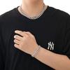 Hip Hop 14K Gold Plated Jewelry Spring Clasp 12mm Bling CZ Iced Out Cuban Link Chain Bracelet for Women and Men