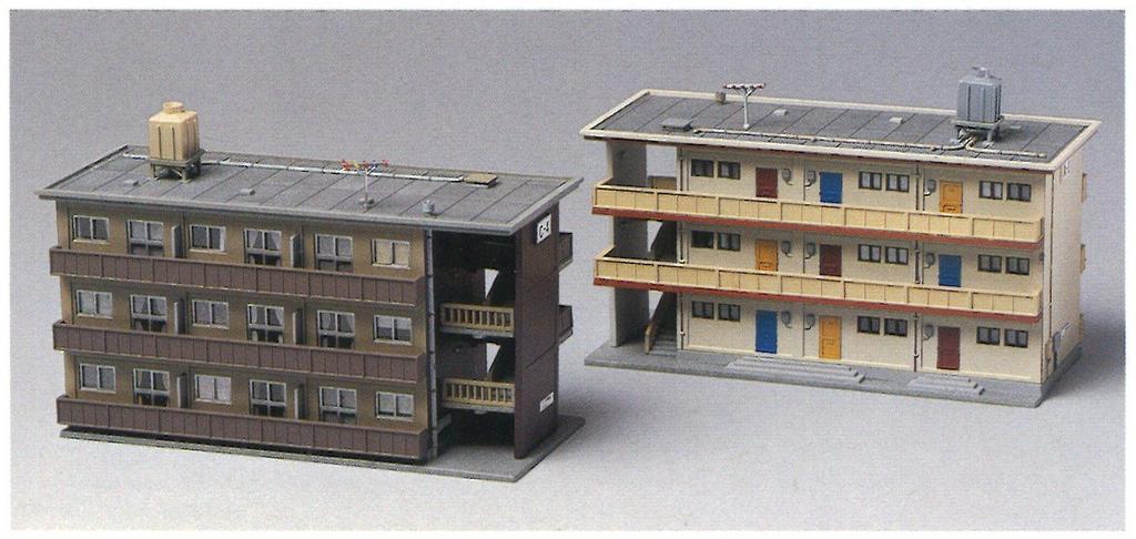 Greenmax N gauge 2152 Многоквартирный дом (Неокрашенный комплект)