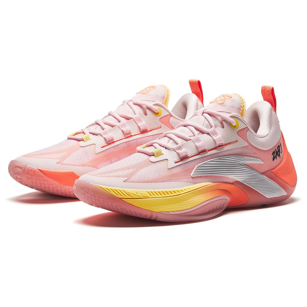 Anta Instantaneous 1 Honey Peach Low Top Basketball Shoes Men's Pink