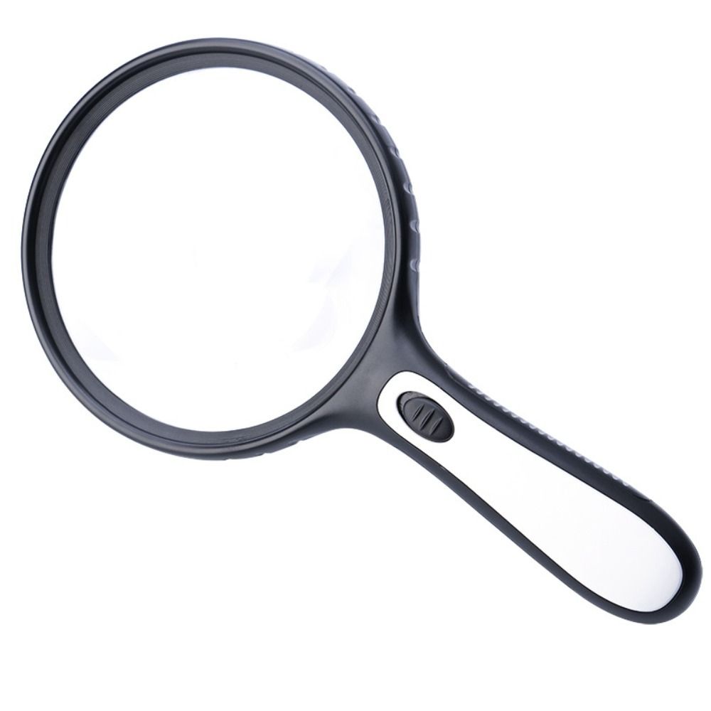 15-кратная лупа с большой линзой, белая, прочная ручная лупа, для газет