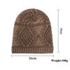 Autumn and Winter New Size Rhombus Long Pullover Hat Knitted Wool Hat