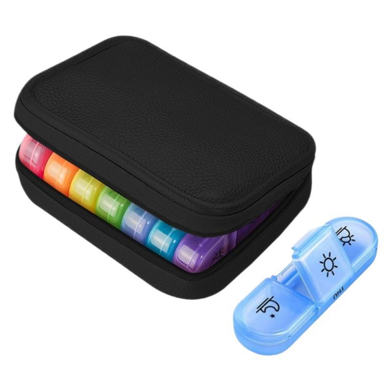 1 Piece Ivory White Large Capacity Pill Box for Household Medicine Storage Multi-layer Classification Household Medicine Box