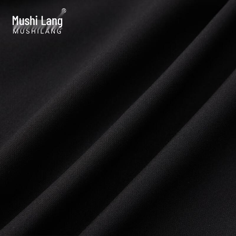 Мужской приталенный костюм-тройка MUSHILANG с двубортным пиджаком