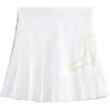 Solid Color Mid Waist Pleated Short Skirt Women Skirts White GWSD11057-0000
