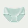 Women Mid Waist Seamless Breathable Solid Color Cotton Briefs Underwear