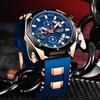 LIGE New Fashion Men's Watches Waterproof Luminous Men's Clock Silicone Tape Calendar Luxury Watches for Men Relogios Masculino